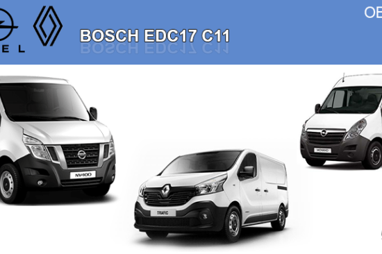 NEW OBD DRIVER FOR BOSCH EDC17 C11 NISSAN – OPEL – RENAULT