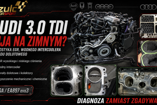 Audi 3.0 TDI нерівно працює на холодну — діагностика EGR, інтеркулера та впускної системи