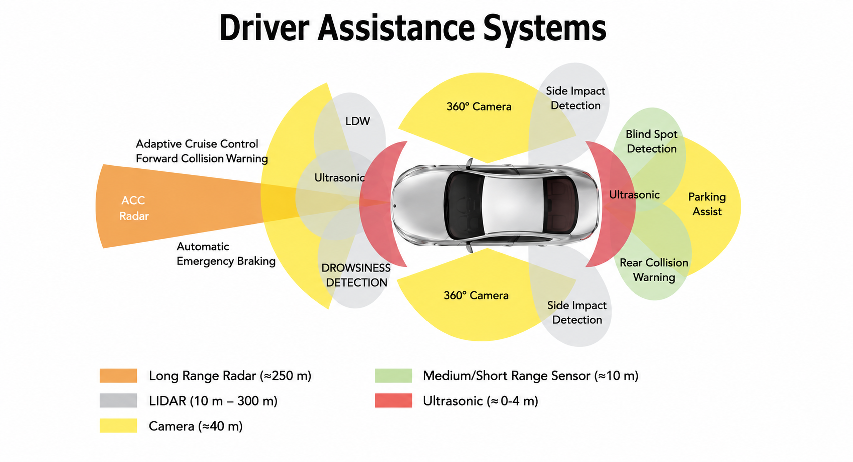 Professional ADAS camera and radar calibration for Audi, Volkswagen, BMW, Mercedes-Benz and Porsche. ACC, Lane Assist, Front Assist, Blind Spot Monitoring and Pre Sense diagnostics and calibration.